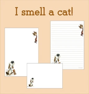 I smell a cat! - Cute A5 Letter Writing Paper - Envelopes optional - Picture 1 of 3
