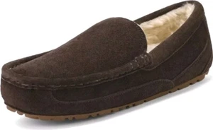 Sz 15 - DREAM PAIRS New Soft Mens Loafer Indoor Warm Moccasins Slipper/Shoe Brwn - Picture 1 of 10