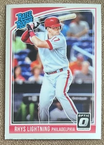 2018 Donruss Optic Rated Rookie Variation #38 Rhys Hoskins Philadelphia Phillies - Picture 1 of 2