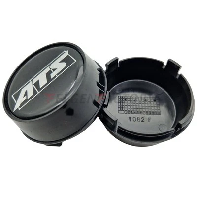 1X ATS Cup Nabendeckel 62mm Schwarz Glanz (N1062) Logo Silber (ATH) - Origina... - Bild 1 von 3