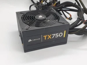 Corsair TX750 750W Modular Power Supply PSU - Afbeelding 1 van 9