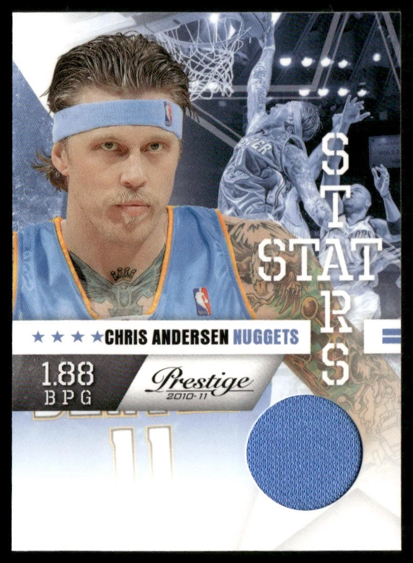 Chris Andersen Basketball Sports Trading Cards & Accessories for