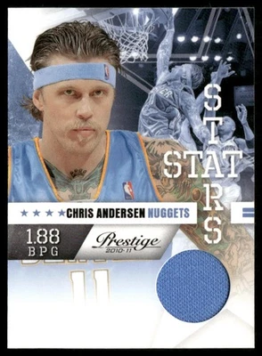 Chris Andersen 2010-11 Panini Prestige Stat Stars Materials #23 MEM Nuggets/249 Foto 1 de 2