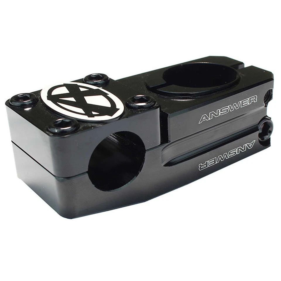 AnswerBMX Pro XL Dual Length Adjustable BMX Stem - 6061 Aluminum, 50/57mm, Black - Image 1 of 1