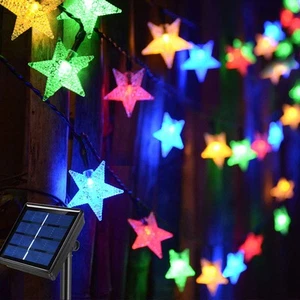 50ft 120LED Solar String Fairy Lights Outdoor,Waterproof Star Twinkle Decorat... - Picture 1 of 8