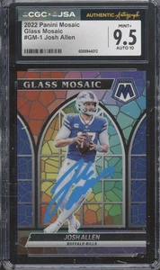 2022 Mosaic Stained Glass #GM-1 Josh Allen SSP Autograph Mint+ CGC 9.5 10 Auto - Bild 1 von 2