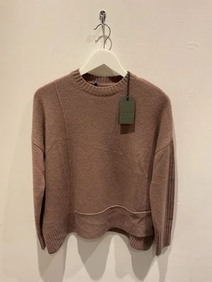 Reiss “Andi” Oversized Crew Neck Jumper Dusky Pink Size Xs - Image 1 of 4