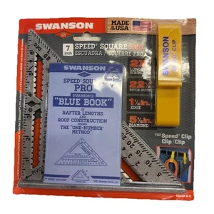 Speed Square Layout Tool with Blue Book and Combination Square Swanson S0100-A-C - Picture 1 of 4
