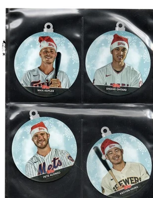 2020 Topps Walmart Holiday Die Cut Ornaments Complete set of 20 - Image 1 of 4
