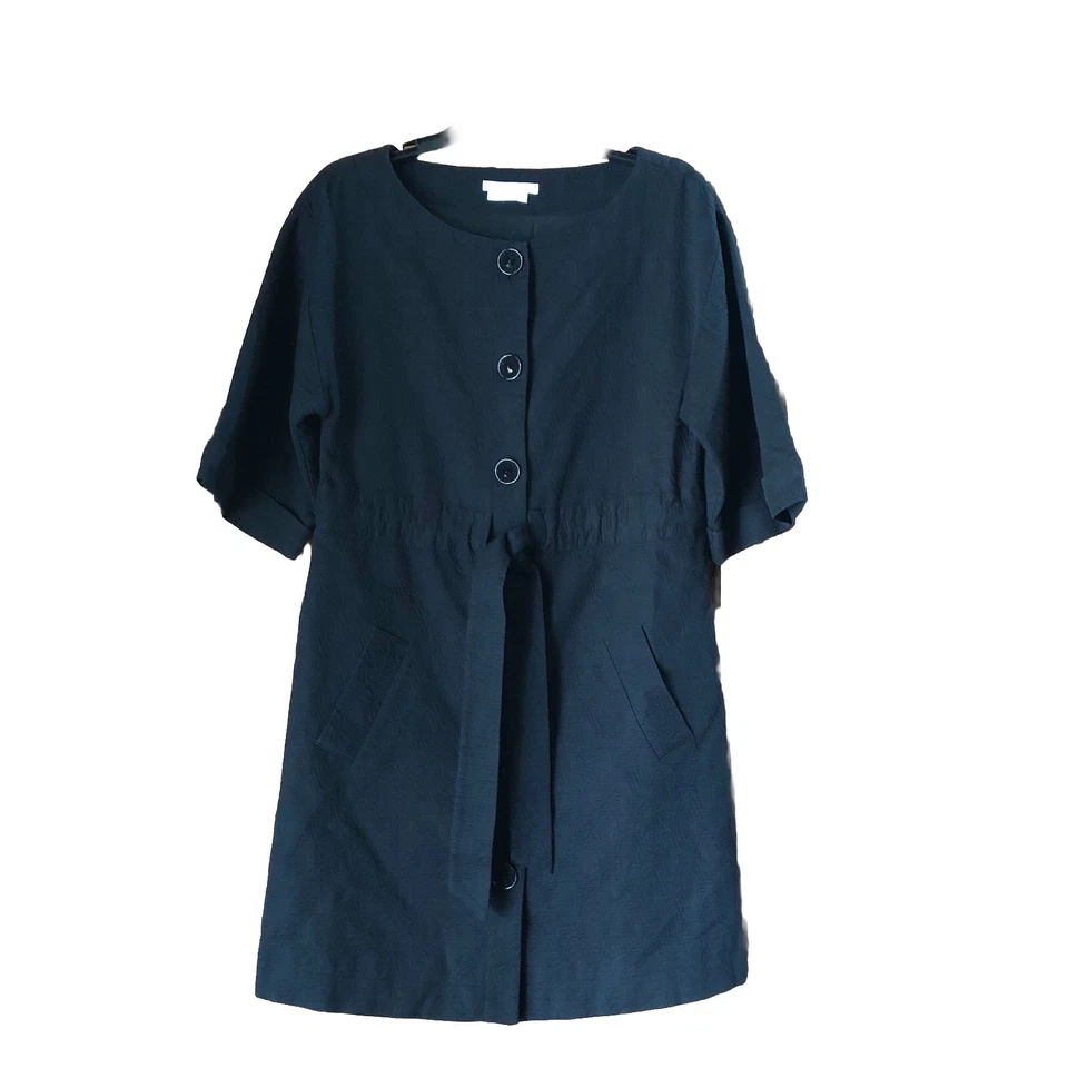 复古 To The Max 女式中号纹理棉质纽扣前腰领带 — 第 1/4 张图片