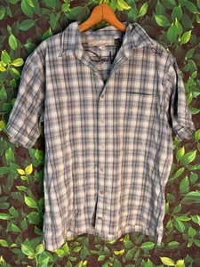 Vintage O'NEILL Mens M Blue Plaid Button-up shirt. CA life,Y2K, skater,surf Read - Picture 1 of 10