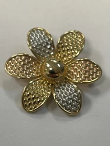 14k Massiv Mehrfarbig Gold (gelb weiß rosa) Gold Anhänger/Pin - Bild 1 von 8