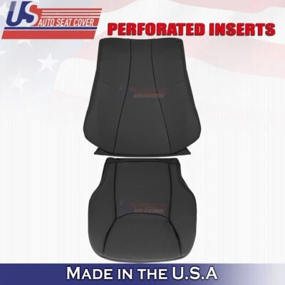 Черный кожаный чехол на сиденье снизу и сверху для водителя для Mercedes Benz S430 2000–2006 годов выпуска - Изображение 1 из 4