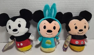 Hallmark Disney Itty Bittys Mickey Mouse 3 Piece Lot Plush - Picture 1 of 2
