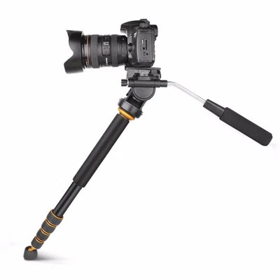 Professional Video Camera Monopod With PanTilt Fluid Head For DSLR Video Cameras - Image 1 of 4