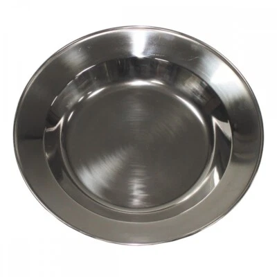 Suppenteller Edelstahl 23 cm Teller Outdoor Camping Geschirr Campingteller NEU - Bild 1 von 2