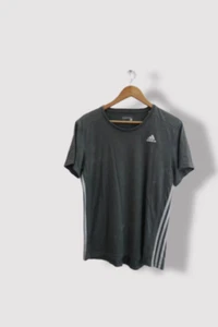 Vintage Adidas Climalite sport essential grey medium men's tees| SKU 2843 - Picture 1 of 3