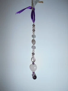 Gemstone Crystal car dangle ornament rear view mirror charm hanging pendant - Picture 1 of 7