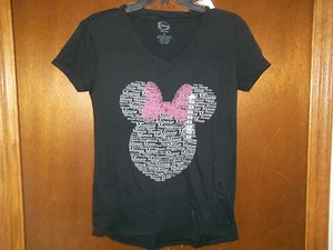 Disney Minnie Mouse Head with words womens NWT sz sz Small - Picture 1 of 2