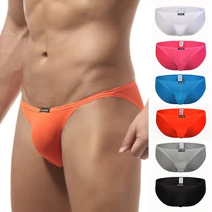 Men's Underwear Briefs Bamboo Breathable Soft Sexy Bikini 6 Colors NEW - Picture 1 of 31