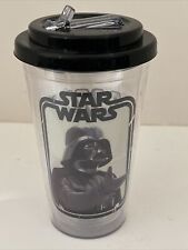 Star Wars Character Collage Tumbler 18 oz Insulated Travel Cup Flip Straw NEW