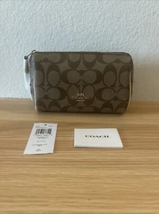 Coach Signature Cosmetic Case C7359 IM/KHAKI/CHALK - Picture 1 of 9
