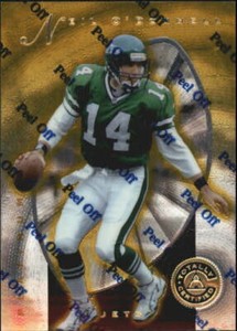 1997 Pinnacle Totally Certified Platinum Gold Football Card #75 Neil O'Donnell