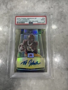 Panini Obsidian Tyler Johnson Rookie Electric Etch YellowAuto 7/7 PSA 9! - Picture 1 of 2