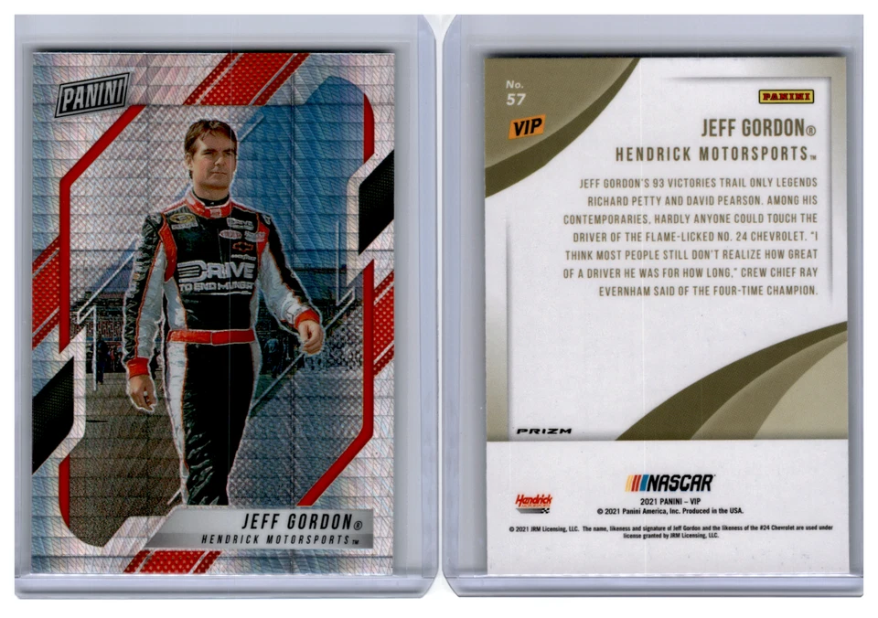 2022 Panini National 2021 VIP Gold Pack Prizm Jeff Gordon Hyper Parallel - Image 1 of 1