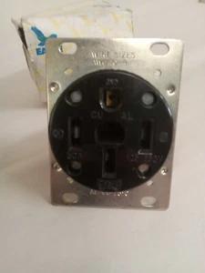 Eagle Electric 50 Amp 125/250V Nema 14-50R 3-pole 4-Wire Receptacle. New - Picture 1 of 5
