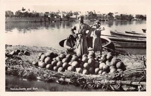 Iraq - Native Goofa and Rafts - REAL PHOTO - Publ. Boesinger & Co. 67 - Picture 1 of 2