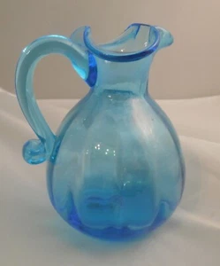 Rainbow Blue Little Picher    4 1/2 ins tall     West Virginia - Picture 1 of 4
