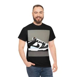 Panda dunk low sneakerhead rendition Unisex Heavy Cotton Tee - Picture 1 of 109