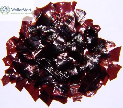 Dewaxed Garnet Shellac Flakes 1 lb, or 16 oz, Quality, Antique Restoration - Image 1 of 2
