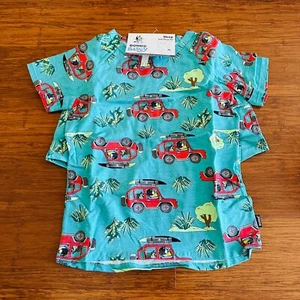Bonds Bluey Road Trip Blue Green Red Short Pyjamas PJ Sleep Set Size 7 BNWT - Bild 1 von 4