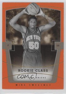 2003 Flair Final Edition Class Collection Row 1 /100 Mike Sweetney #82 Rookie RC