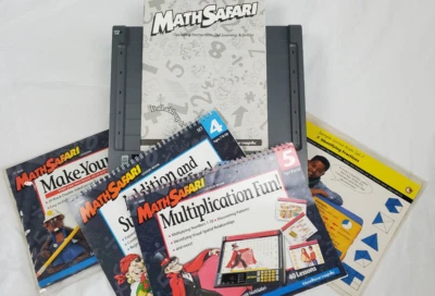 Math Safari Educational Insights Model EI-8400U Learning System w/Cards VINTAGE - Image 1 of 4