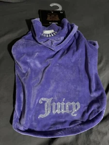 Juicy Couture Velour Hunde Hoodie Lila M/L - Bild 1 von 4