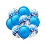 Cavore Konfetti Luftballon Set Silber Metallic | 20 Stück (10 Konfetti- + 10 Latexballons) | Partydeko Für Geburtstag, Hochzeit, JGA