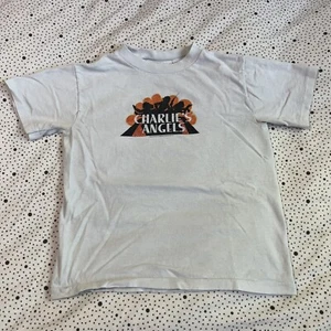 Vintage 2000 Charlie's Angels Movie Promo Shirt Girls Medium White y2k Baby Tee - Picture 1 of 5