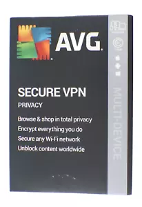 Avast AVG SECURE VPN PRIVACY 5 Devices 1 Year Multi-device - Picture 1 of 6