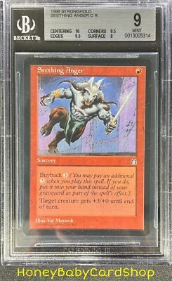 MTG Stronghold 1998 Seething Anger BGS 9.0 MINT English STH Common - Image 1 of 4