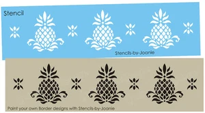 Stencil 5" Pineapple Colonial Folk Art Historic Welcome Home DIY BorderJoanie - Picture 1 of 6