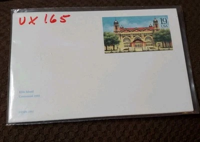 7 X 1991 US #UX165 postcard, 19 cent, mint, sharp corners, ELLIS ISLAND - Image 1 of 2