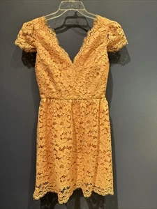 4 Womens Dress Lace Lined Peach Sleeveless Erin Fetherston NWT - Picture 1 of 7