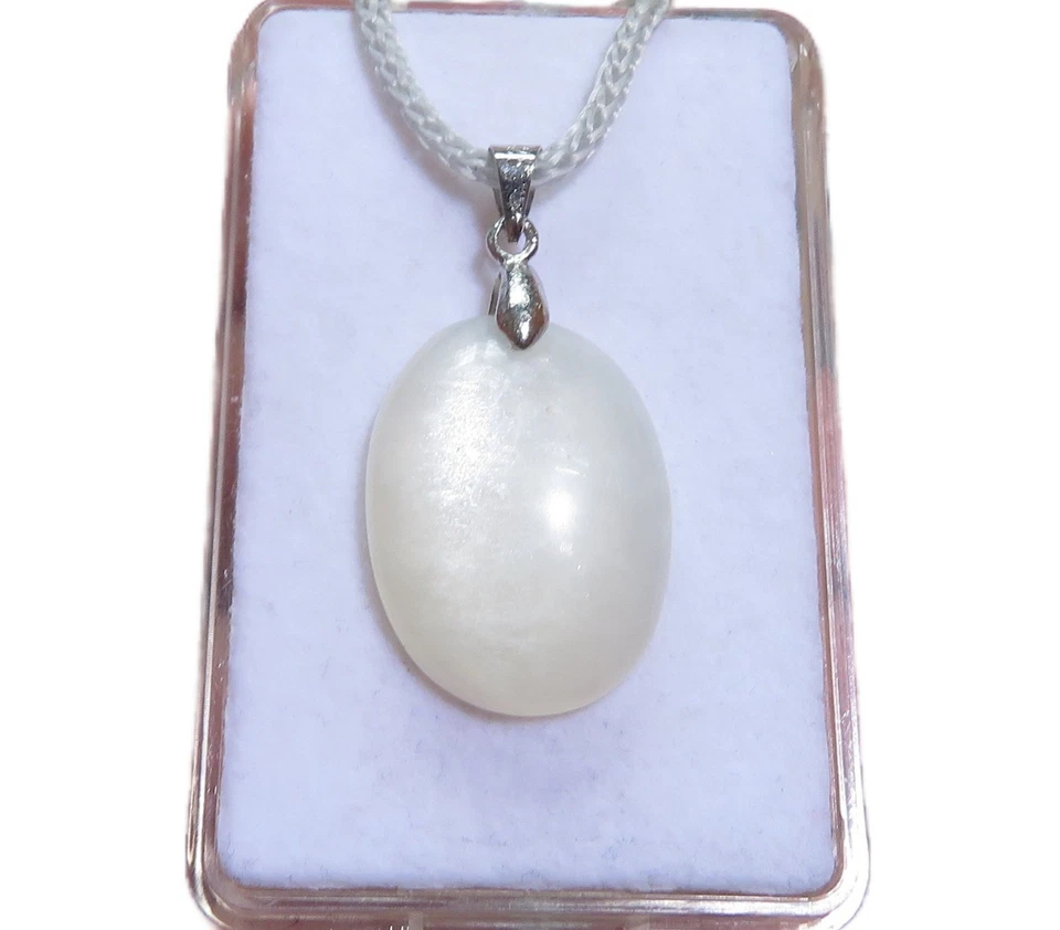 Mondstein Adular Cabochon Anhänger mit beweglicher Kralle Nr. 5119 - Bild 1 von 1