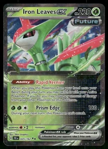 Iron Leaves ex - 025/162 Double Rare Holo NM Pokemon SV05: Temporal Forces - Picture 1 of 2