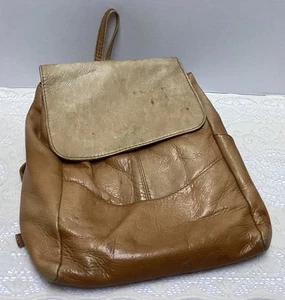 Vintage Hobo International braun Leder Y2K Rucksack Tasche FABELHAFT GETRAGEN...SAUBERE INNEN - Bild 1 von 11