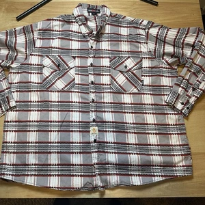 Bocomal Shirt Mens 4XL FR Flame Resistant CAT2 Workwear Long Sleeve Plaid - Picture 1 of 12