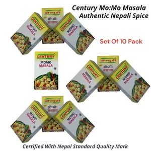 Century Mo:mo Masala Curry Powder Pack of 10 - Certified with Nepal Quality Mark - Picture 1 of 19